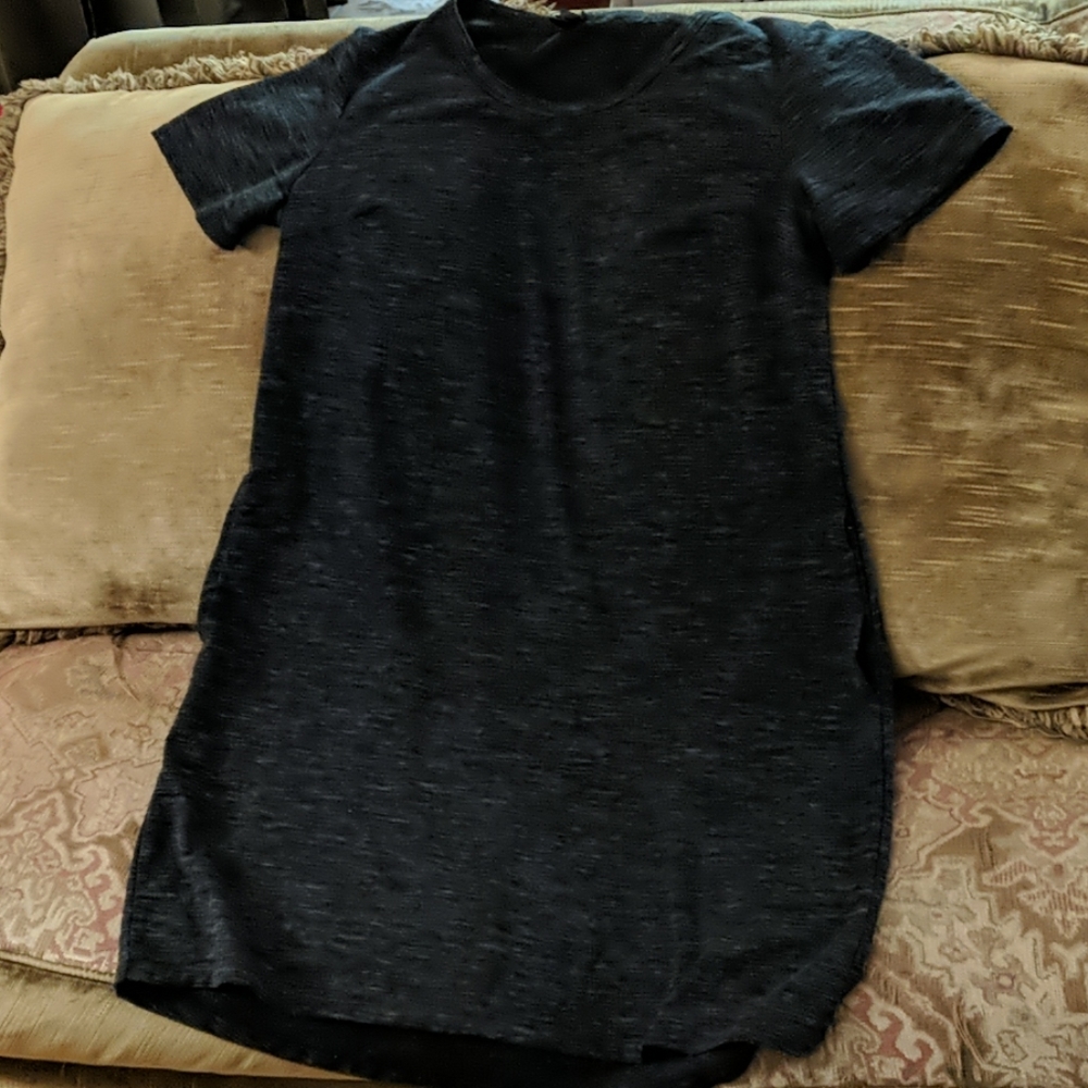 32 Degrees T-shirt dress Pockets! Heather Charcoal